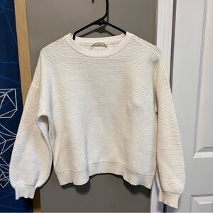 Classic White Crew Neck Sweater